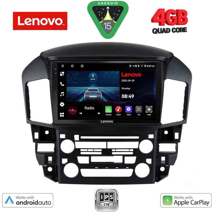 LENOVO LVE 8344_CPAA (9inc) MULTIMEDIA TABLET for LEXUS RX 300 mod. 1998-2003