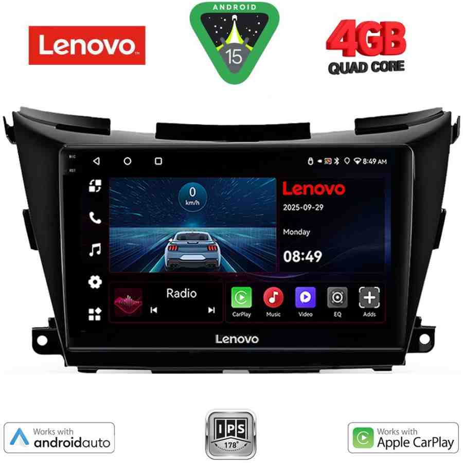 LENOVO LVE 8462B_CPAA (9inc) MULTIMEDIA TABLET for NISSAN MURANO mod. 2017-2025