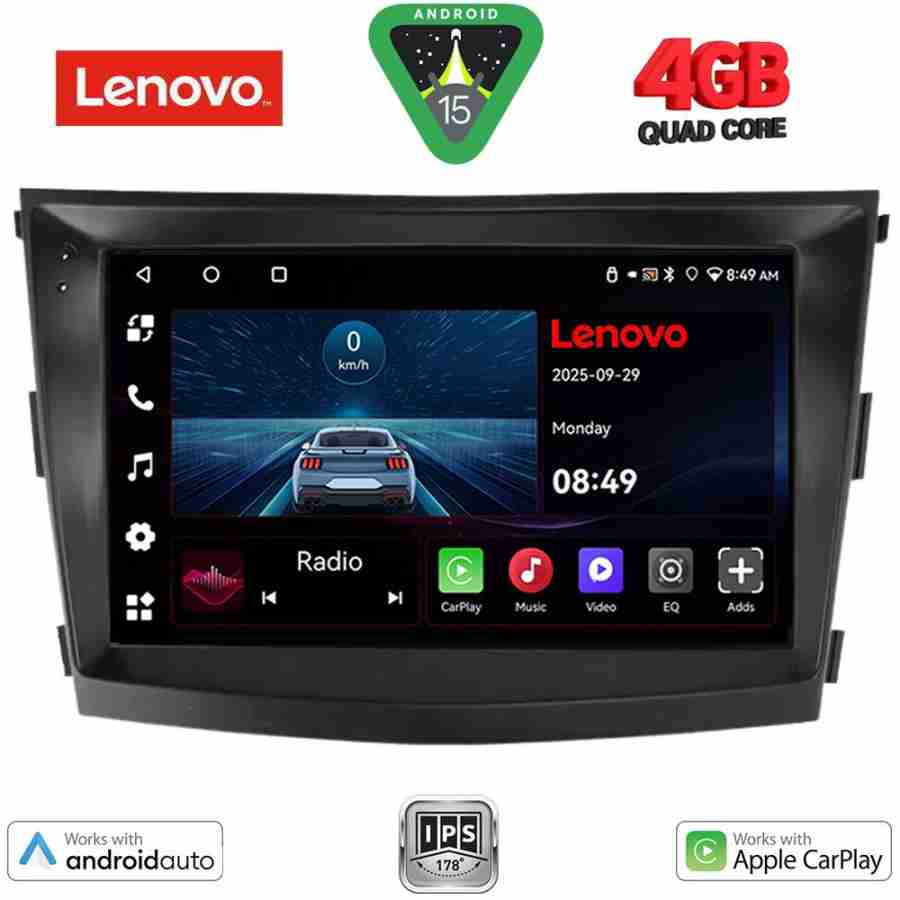 LENOVO LVE 8658_CPAA (9inc) MULTIMEDIA TABLET for SSANGYONG TIVOLI mod. 2016-2024