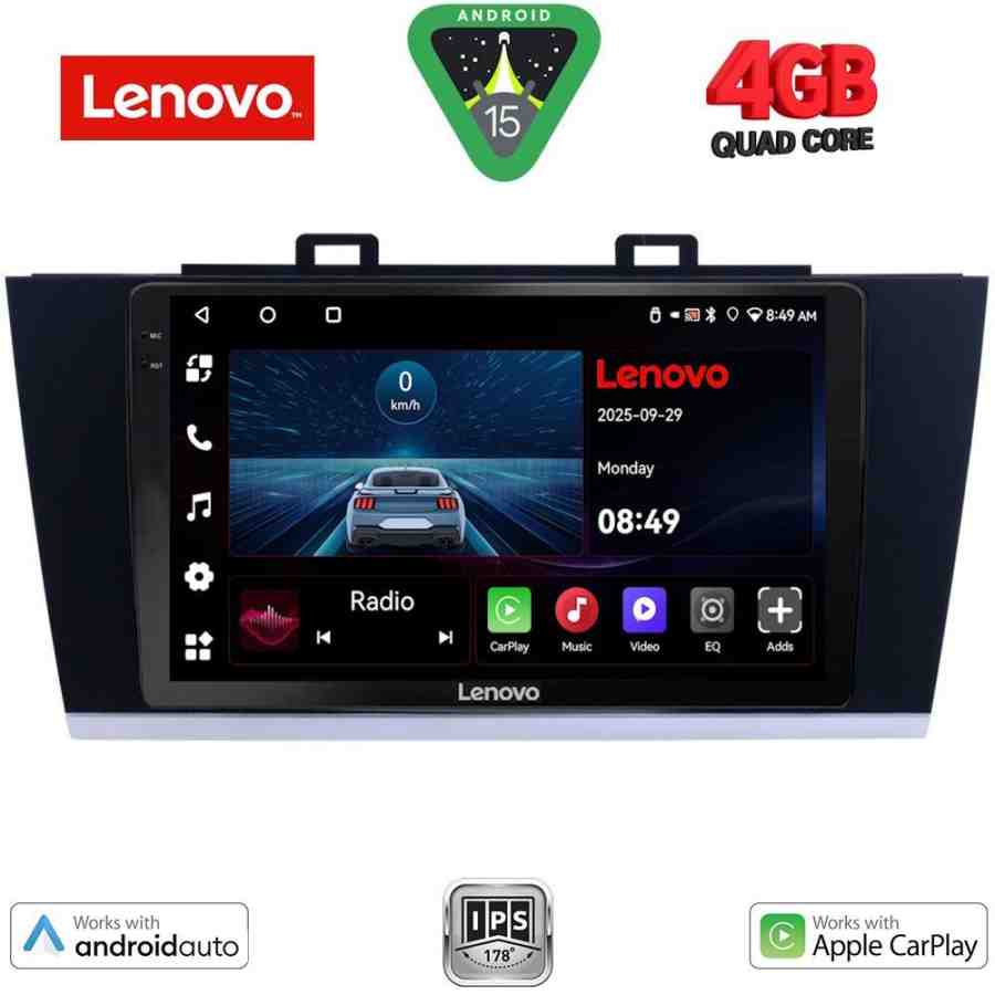 LENOVO LVE 8668_CPAA (9inc) MULTIMEDIA TABLET for SUBARU LEGACY – OUTBACK mod. 2014-2019