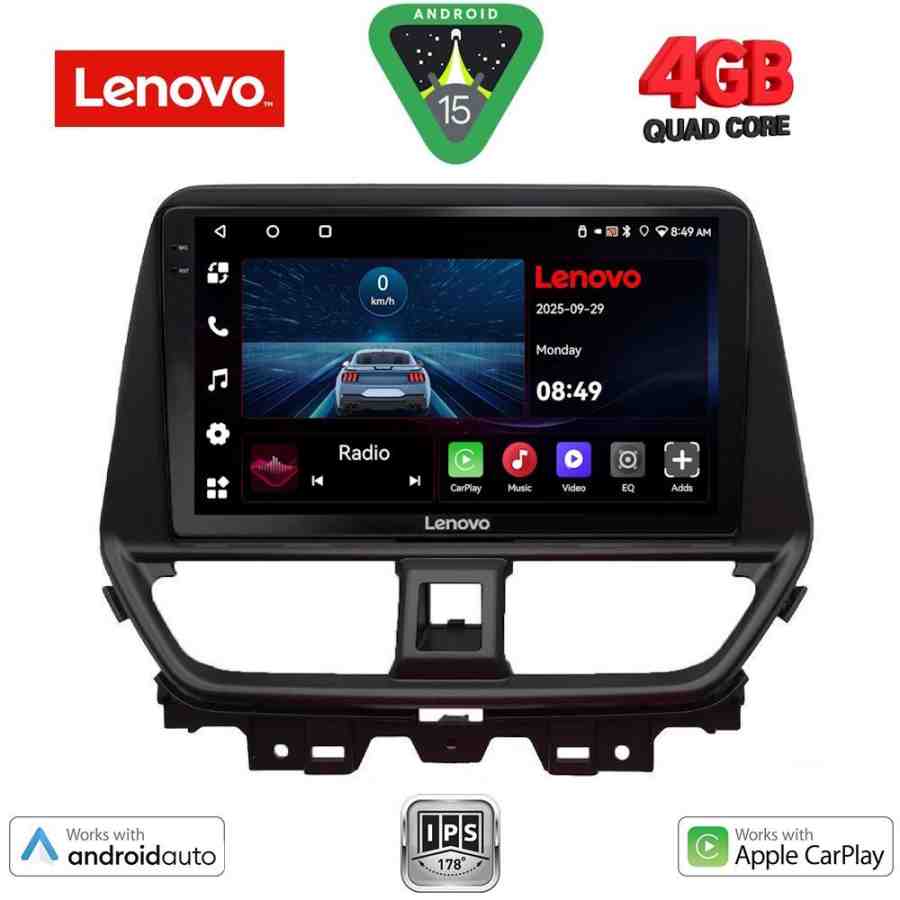 LENOVO LVE 8673_CPAA (9inc) MULTIMEDIA TABLET for SUZUKI BALENO mod. 2022-2026
