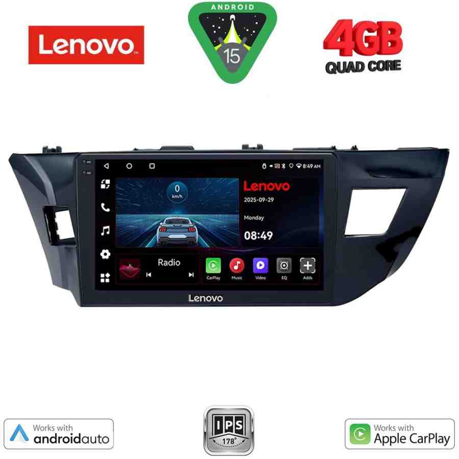 LENOVO LVE 8714MD_CPAA (10inc) MULTIMEDIA TABLET for TOYOTA COROLLA mod. 2013-2016