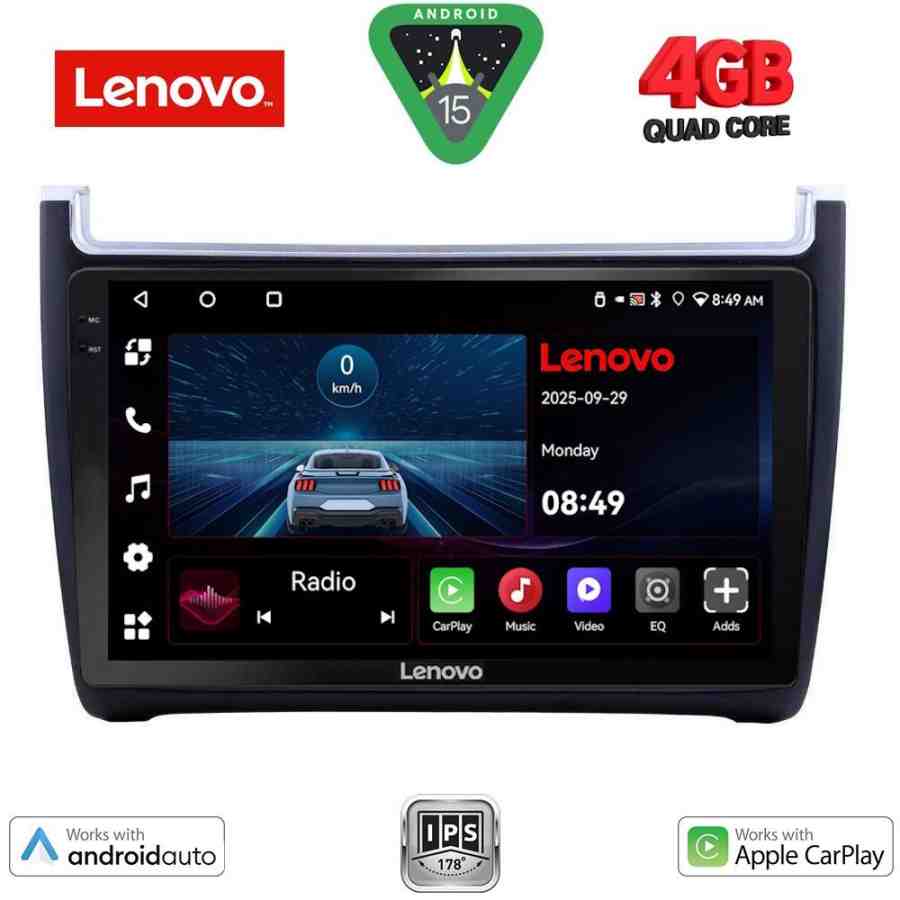 LENOVO LVE 8757_CPAA (9inc) MULTIMEDIA TABLET for VW POLO mod. 2014-2017