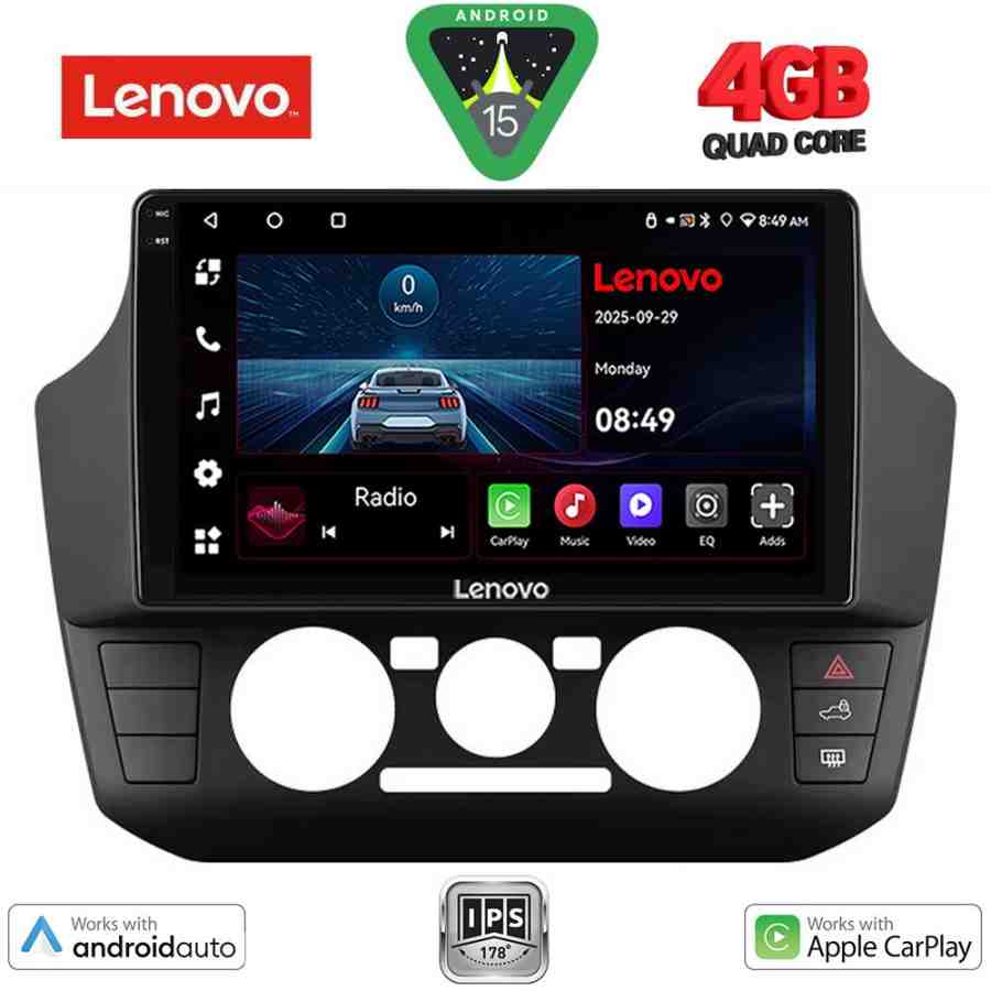 LENOVO LVE 8774_CPAA (9inc) MULTIMEDIA TABLET for SEAT MII - SKODA CITIGO - VW UP mod. 2017-2023