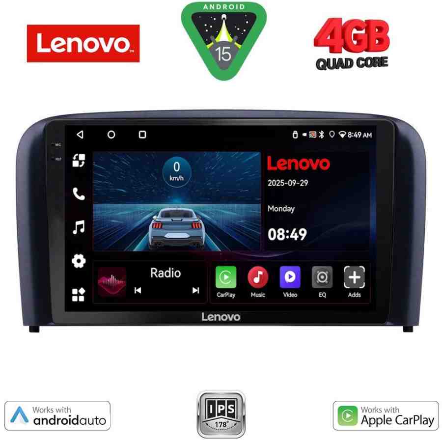 LENOVO LVE 8786_CPAA (9inc) MULTIMEDIA TABLET for VOLVO S80 mod. 1999-2006