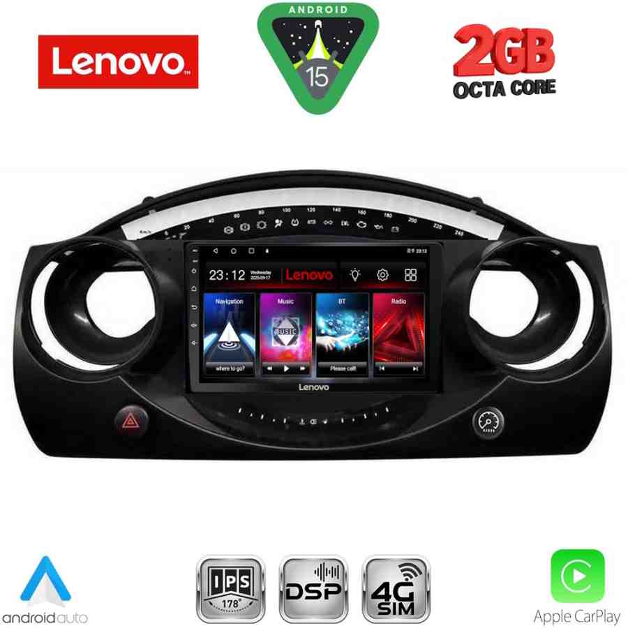LENOVO LVF 5063_CPA (9inc) MULTIMEDIA TABLET for MINI COOPER (R50-R52-R53) mod. 2000-2006