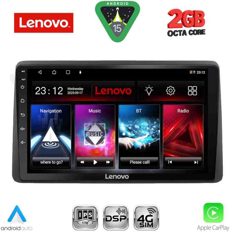 LENOVO LVF 5104_CPA (10inc) MULTIMEDIA TABLET for DACIA DUSTER mod. 2019-2026