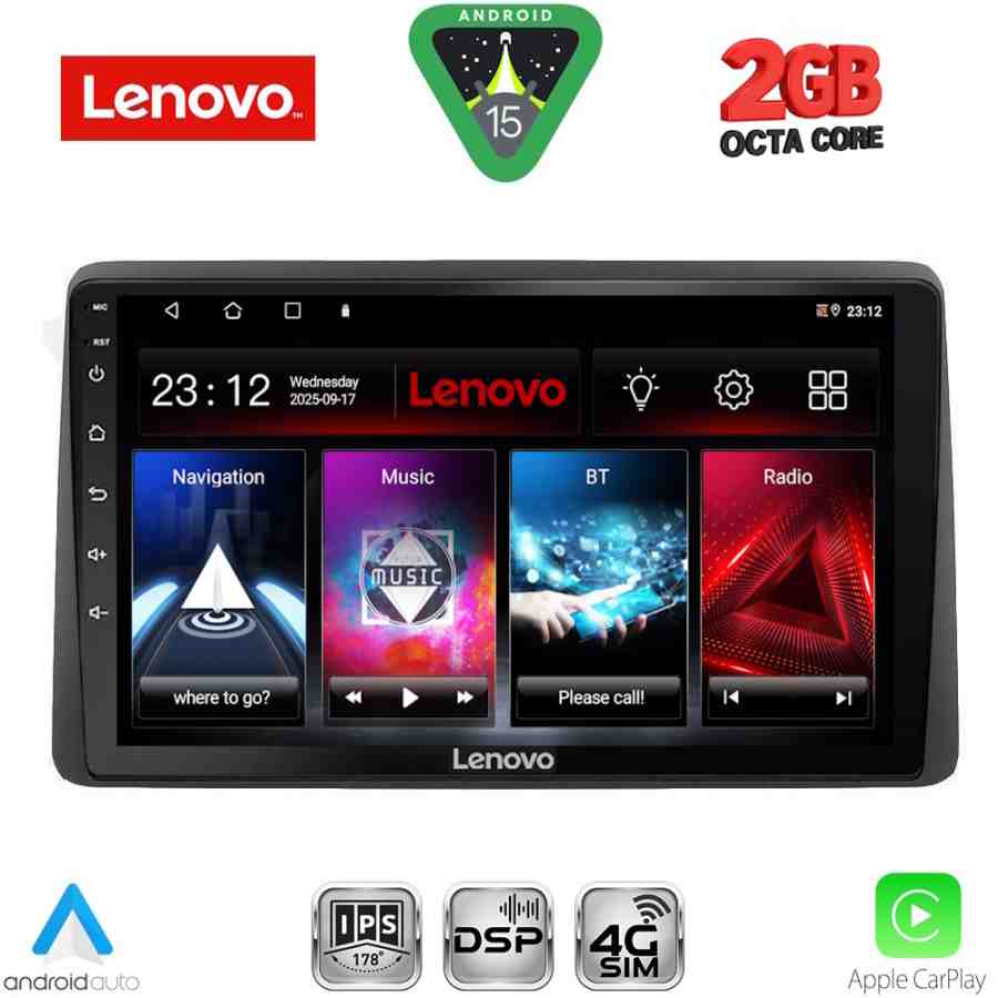 LENOVO LVF 5104_CPA (10inc) MULTIMEDIA TABLET for DACIA DUSTER mod. 2019-2026