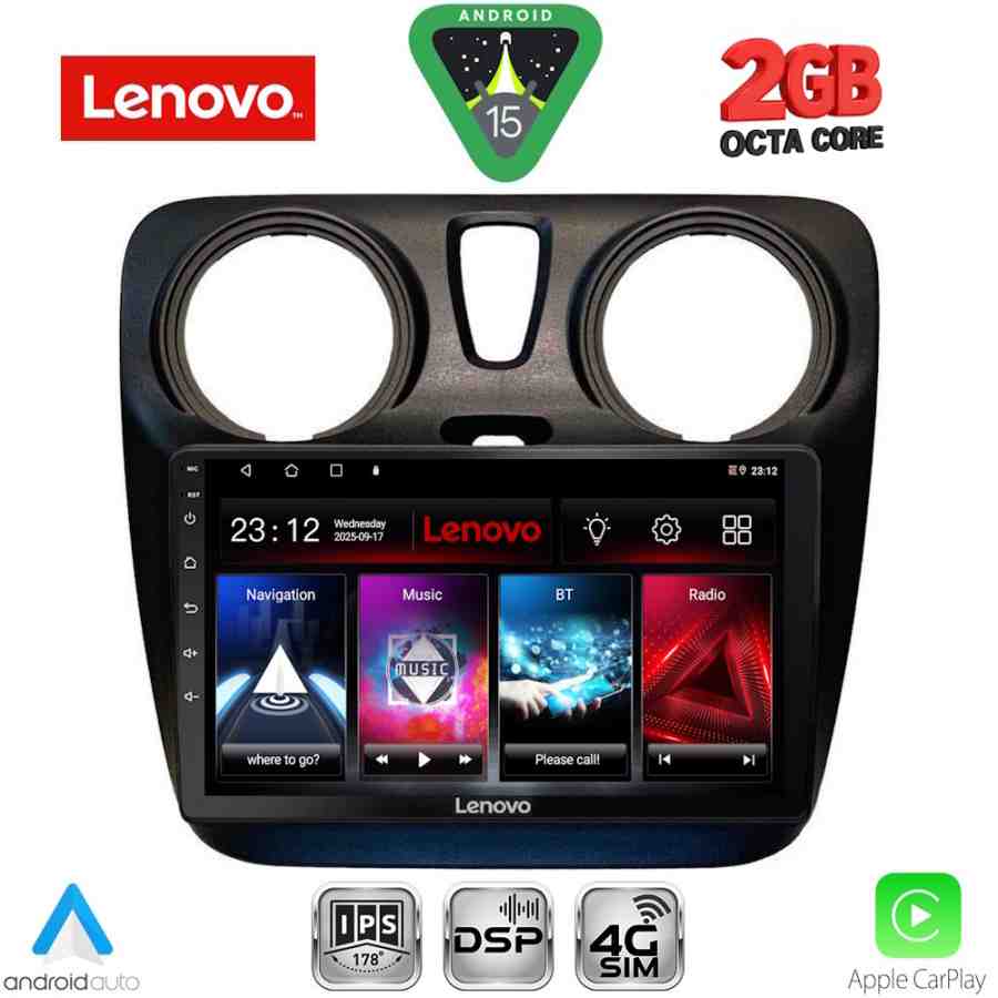 LENOVO LVF 5112_CPA (9inc) MULTIMEDIA TABLET for DACIA DOKKER 2012-2022