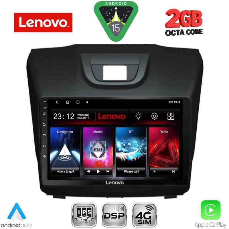 LENOVO LVF 5255_CPA (9inc) MULTIMEDIA TABLET for ISUZU DMAX mod. 2012-2020