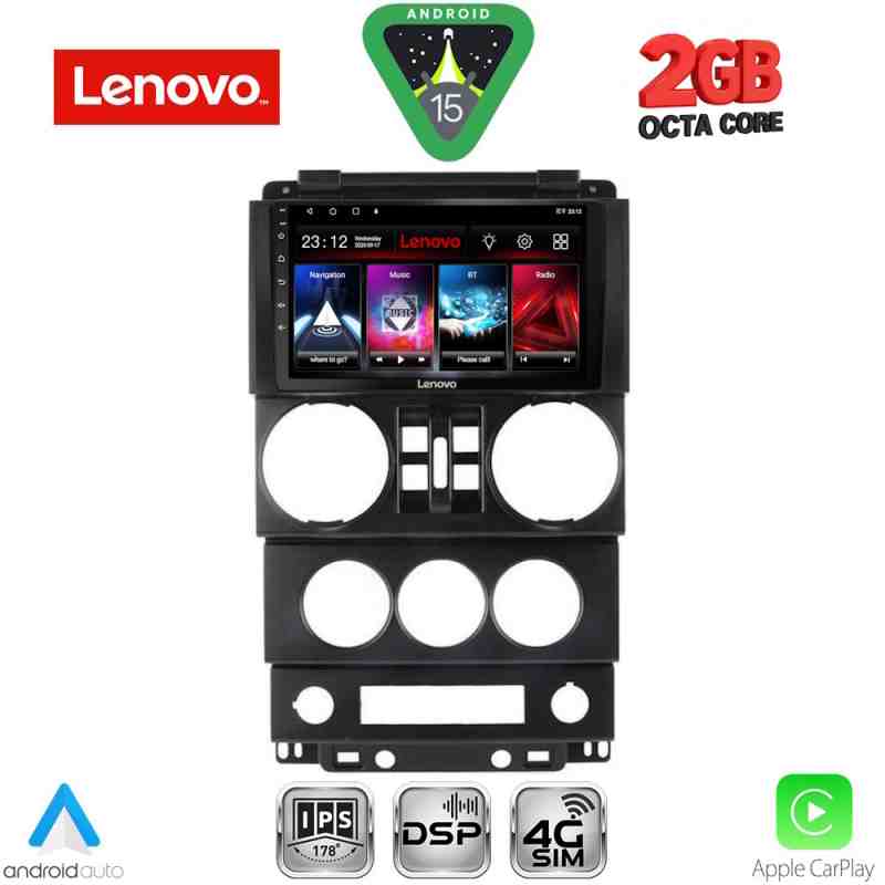 LENOVO LVF 5294_CPA (9inc) MULTIMEDIA TABLET for JEEP WRANGLER  mod. 2006-2011