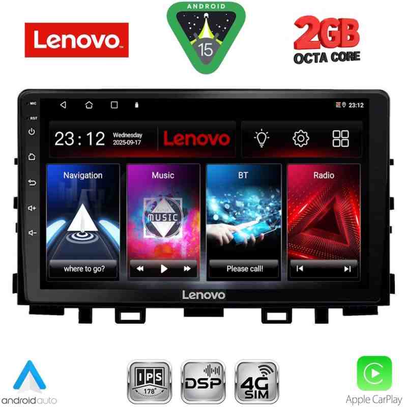 LENOVO LVF 5316_CPA (9inc) MULTIMEDIA TABLET for KIA RIO mod. 2018-2026 – STONIC mod. 2017-2026