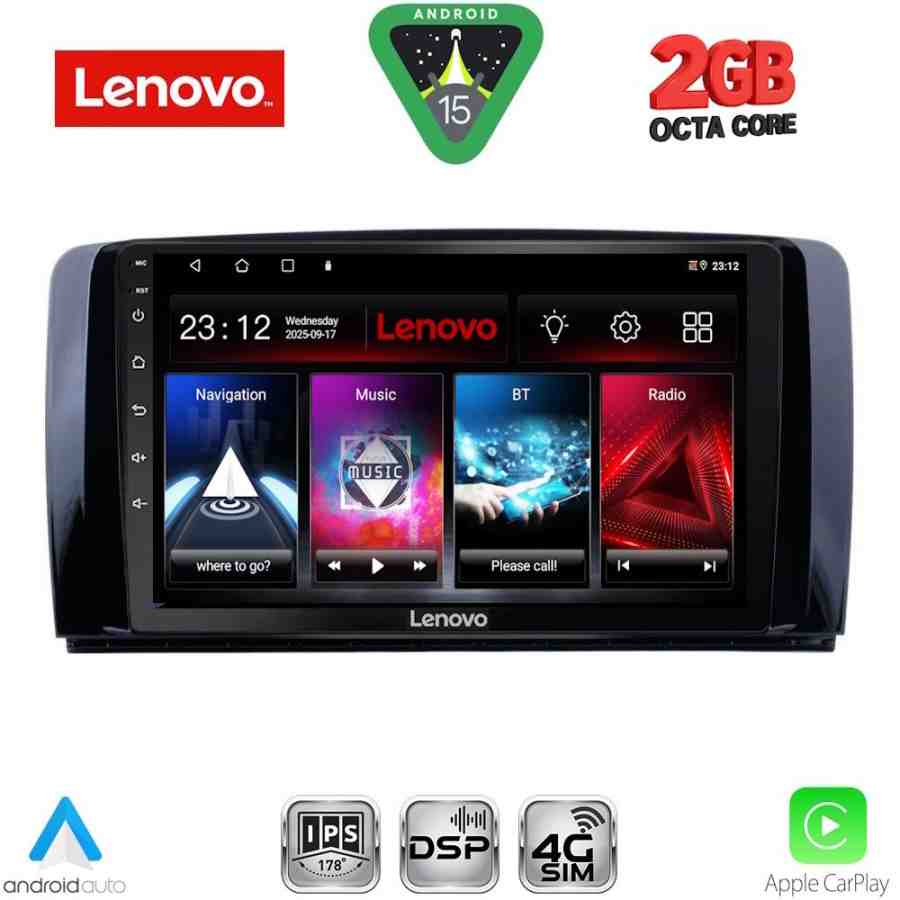 LENOVO LVF 5422_CPA (9inc) MULTIMEDIA TABLET for MERCEDES R (W251) mod. 2006-2015