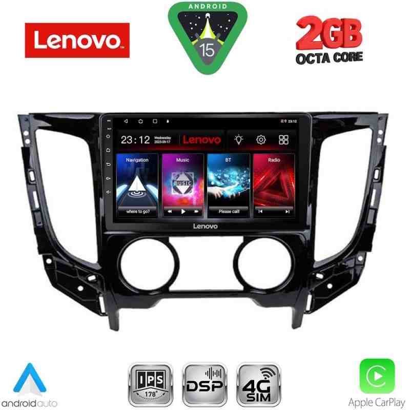 LENOVO LVF 5437_CPA A/C (9inc) MULTIMEDIA TABLET for MITSUBISHI L200 mod. 2015-2019 with A/C