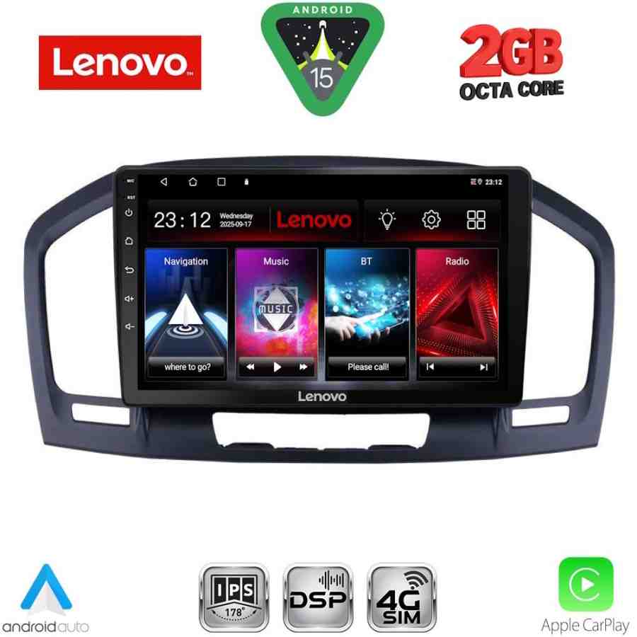 LENOVO LVF 5491BL_CPA (9inc) MULTIMEDIA TABLET for OPEL INSIGNIA mod. 2008-2013 (BLACK)