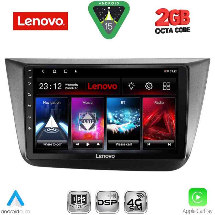 LENOVO LVF 5570_CPA (9inc) MULTIMEDIA TABLET for SEAT ALTEA mod. 2004-2015
