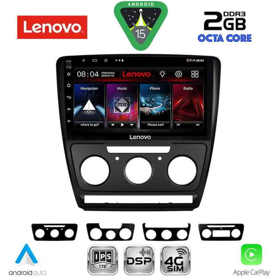 LENOVO LVF 5595BL_CPA (10inc) MULTIMEDIA TABLET for SKODA OCTAVIA 5 mod. 2005-2012 (BLACK)