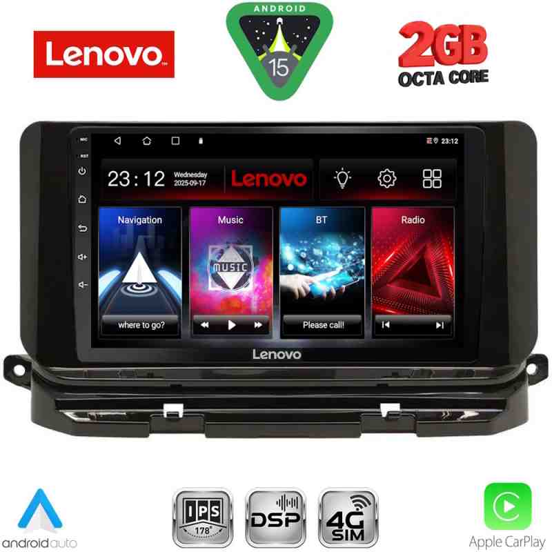 LENOVO LVF 5598_CPA (10inc) MULTIMEDIA TABLET for SKODA OCTAVIA 8 mod. 2021-2026