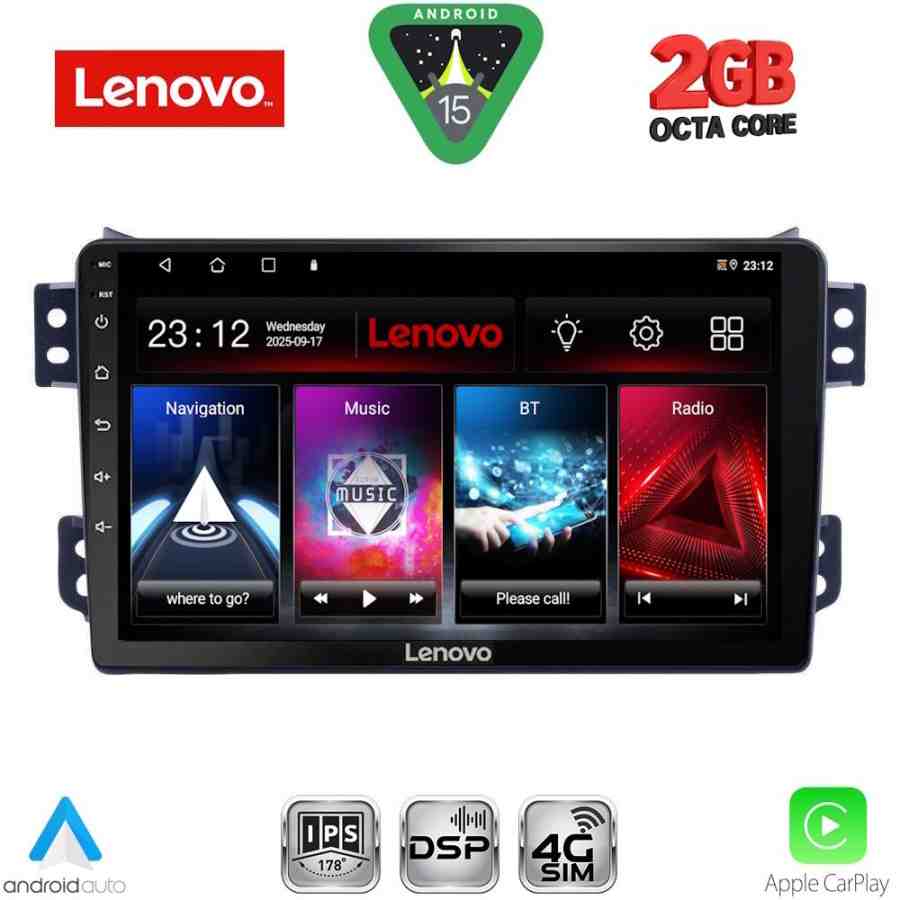 LENOVO LVF 5682_CPA (9inc) MULTIMEDIA TABLET for OPEL AGILA - SUZUKI SPLASH mod. 2008-2018