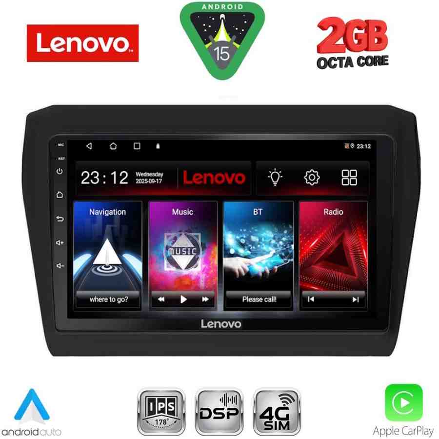 LENOVO LVF 5686_CPA (9inc) MULTIMEDIA TABLET for SUZUKI SWIFT mod. 2017-2026