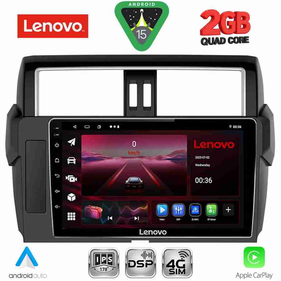 LENOVO LVF 5777_CPA (10inc) MULTIMEDIA TABLET for TOYOTA PRADO mod. 2014-2017