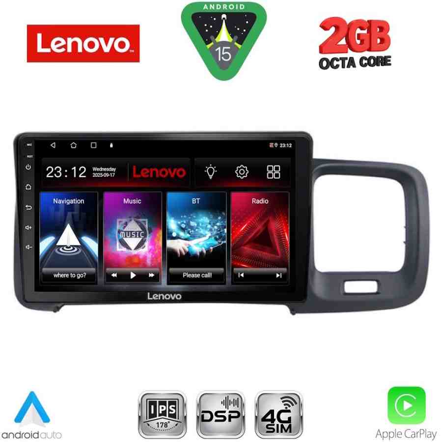 LENOVO LVF 5785_CPA (9inc) MULTIMEDIA TABLET for VOLVO S60 mod. 2010-2018