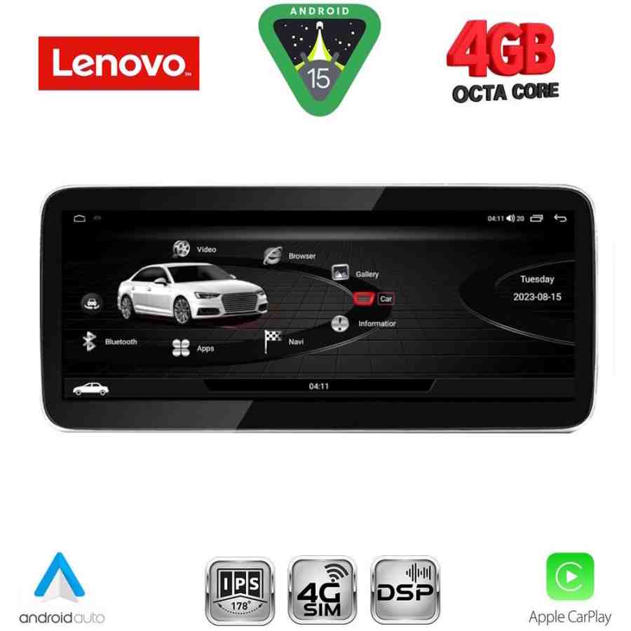 LENOVO LVG 23918_CPA RHD (10.25inc) MULTIMEDIA SYSTEM for AUDI A4 mod. 2009-2016