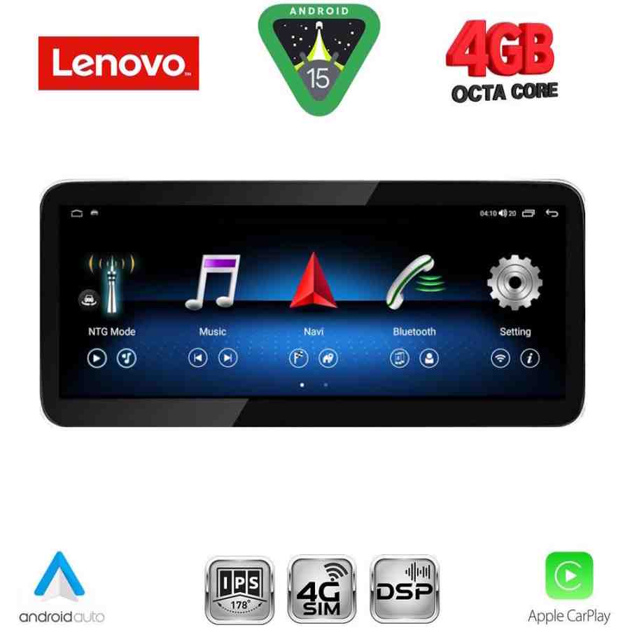 LENOVO LVG 13996_CPA (10.33inc) (NTG 4.5) MULTIMEDIA SYSTEM for MERCEDES GLK (X204) mod. 2013-2017