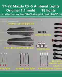 DIQ AMBIENT MAZDA CX-5 (KF) mod. 2016-2025 (Digital iQ Ambient Light for Mazda CX-5 (KF) mod. 2016-2025 with 18 Lights)