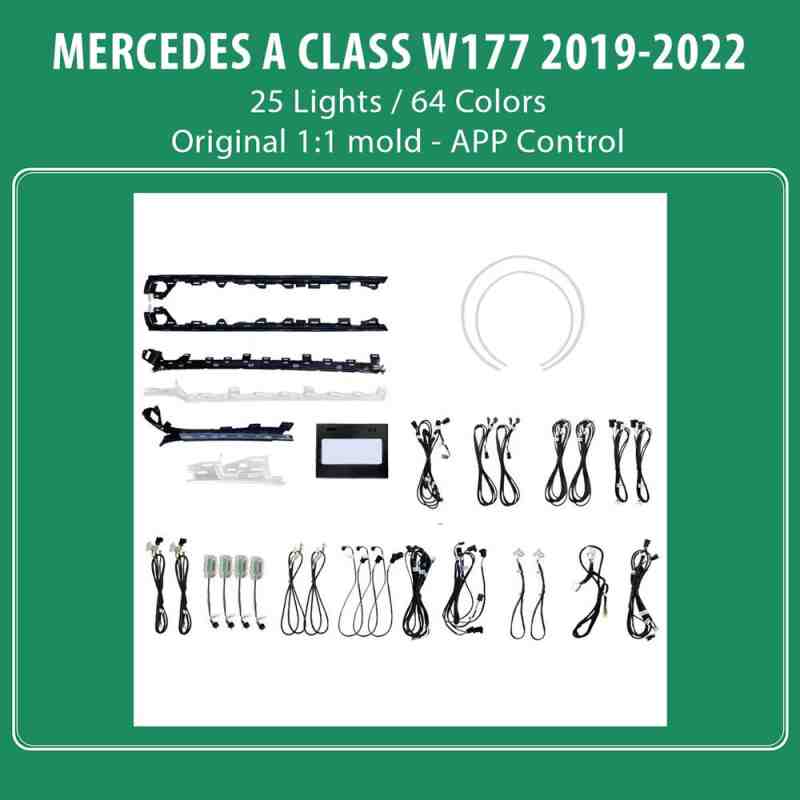 DIQ AMBIENT 8176 A4B - BENZ A (W177) mod. 2019-2024 (Digital iQ Ambient Light for MERCEDES A W177 mod.2019-2024 with 25 Lights)