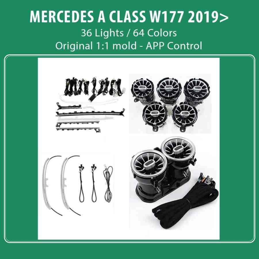 DIQ AMBIENT 8176 A4D - BENZ A (W177) mod. 2019-2024 (Digital iQ Ambient Light for MERCEDES A W177 mod. 2019-2024 with 36 Lights)