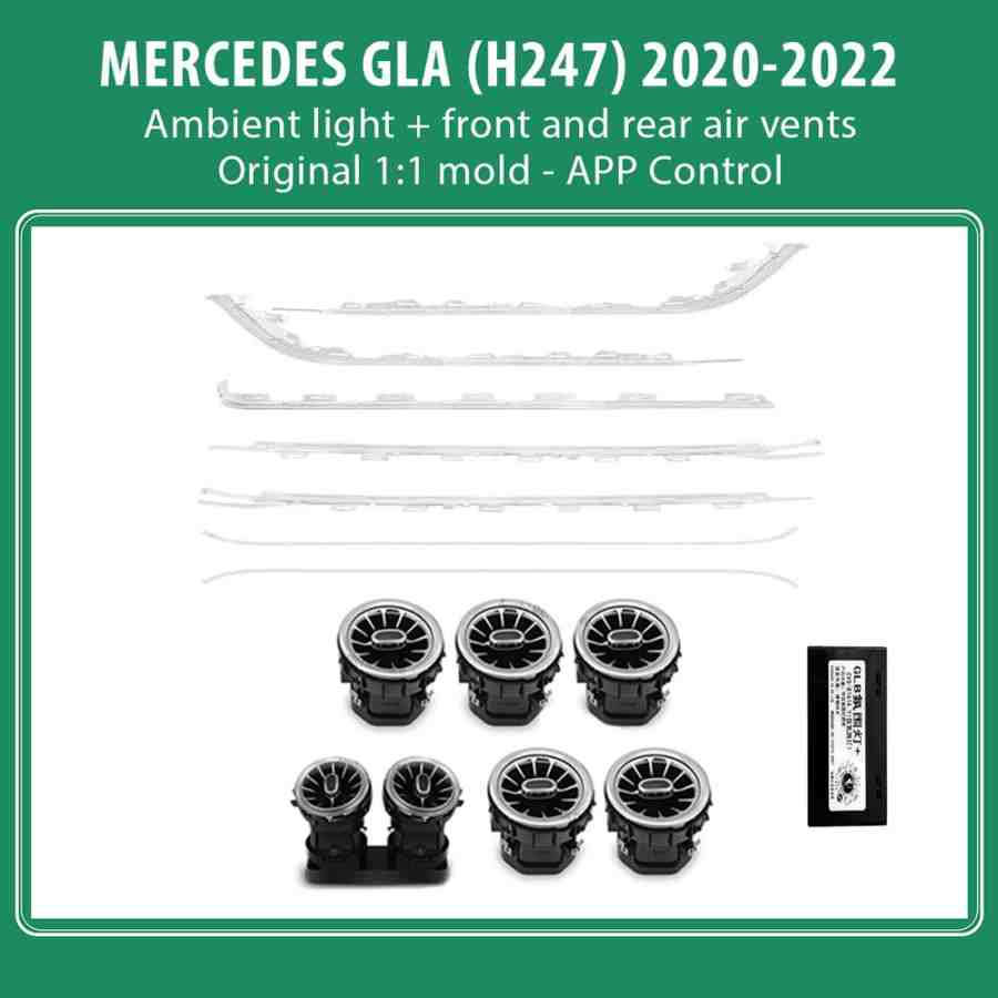 DIQ AMBIENT 8176 GLA C - MERCEDES GLA (H247) (Digital iQ Full Ambient Light Kit MERCEDES GLA (H247) mod. 2019-2023)