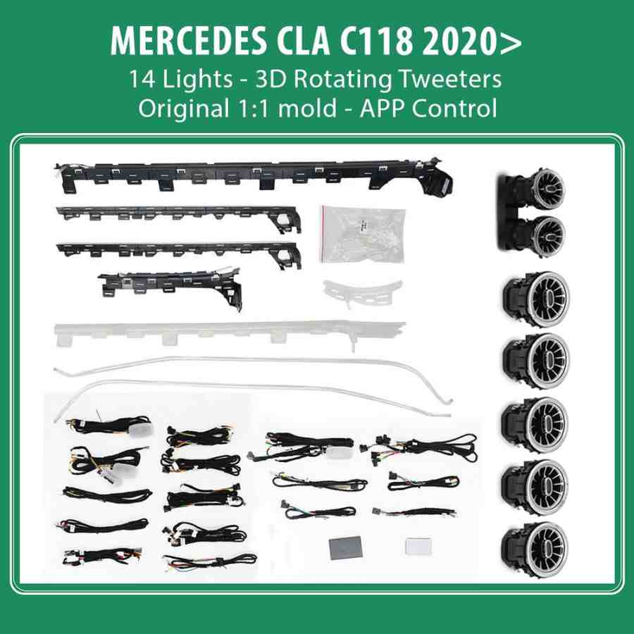 DIQ AMBIENT 8179 A4 - MERCEDES CLA (C118) (Digital iQ Ambient Light for Mercedes CLA (C118) mod. 2020> with 36 Lights)