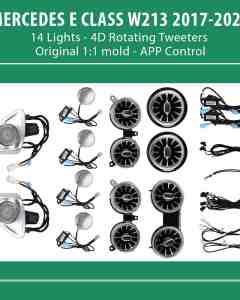 DIQ AMBIENT 8176 ED117 – BENZ E (W213) (Digital iQ Ambient Light for Mercedes E (W213) mod. 2017-2020 with 14 Lights)