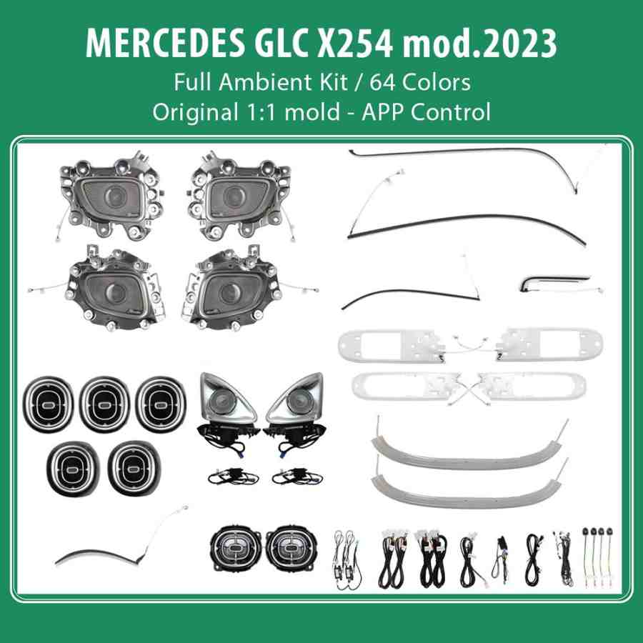 DIQ AMBIENT 8173 BJE6 - BENZ GLC (X254) (Digital iQ Ambient Light for Mercedes GLC (X254)  mod. 2023> FULLKIT )