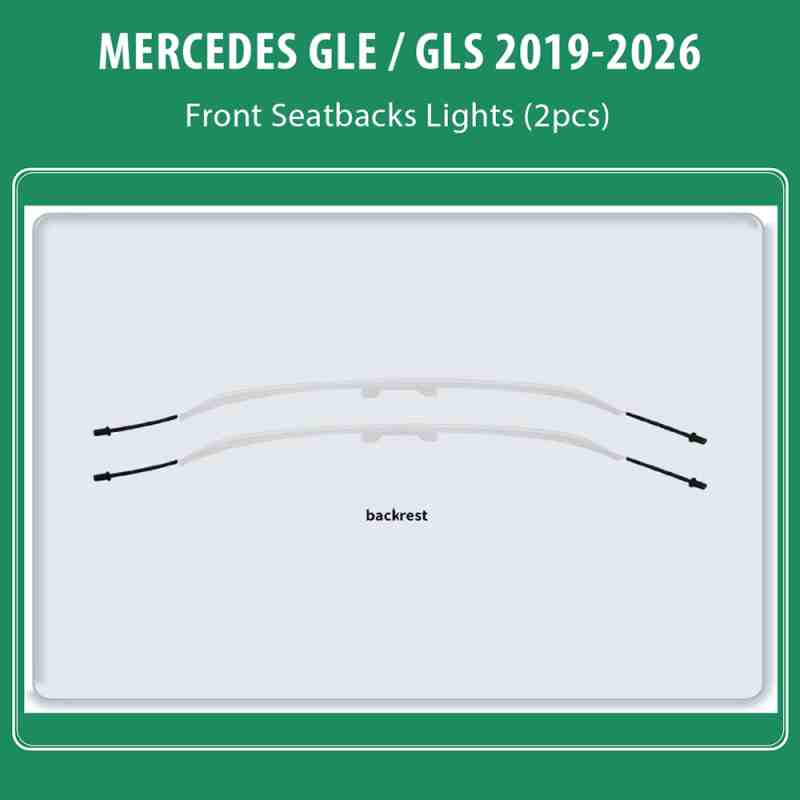 DIQ AMBIENT MERCEDES GLE FRONT SEATBACK (Digital iQ Ambient Light for MERCEDES GLE mod. 2019-2026, 2 x Seatback Lights)