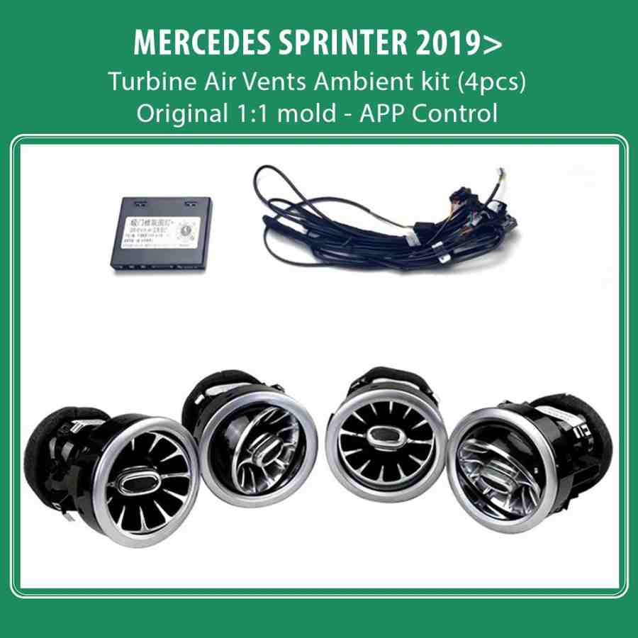 DIQ AMBIENT 8176 SPR - BENZ SPRINTER (W907) (Digital iQ Turbine Air Vent Ambient Light Kit for MERCEDES SPRINTER mod. 2019>)