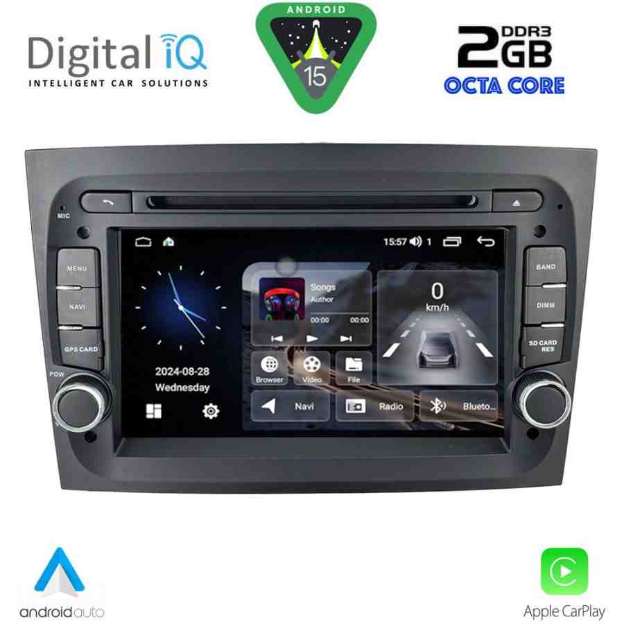 DIGITAL IQ BLF 338_CPA (7" DECK) MULTIMEDIA SYSTEM for FIAT DOBLO mod. 2015-2022
