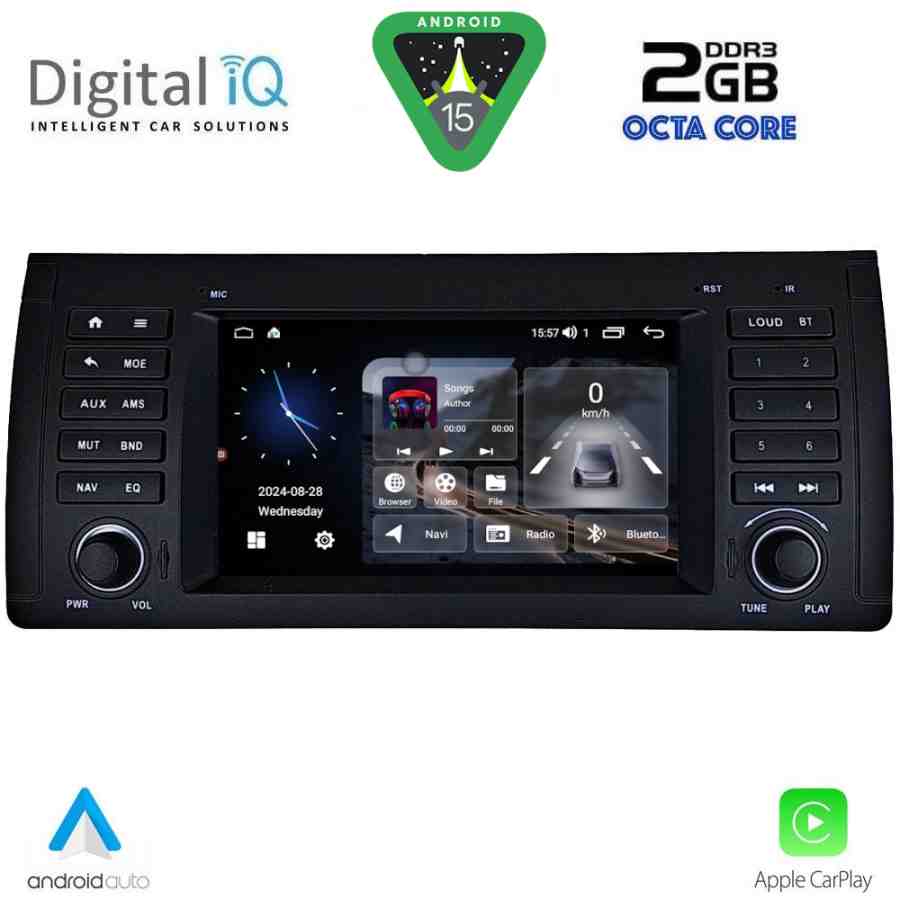 DIGITAL IQ MSF 385_CPA (7” DECK) MULTIMEDIA SYSTEM for BMW S.5-X5  (E38-39-53) mod. 1998-2005