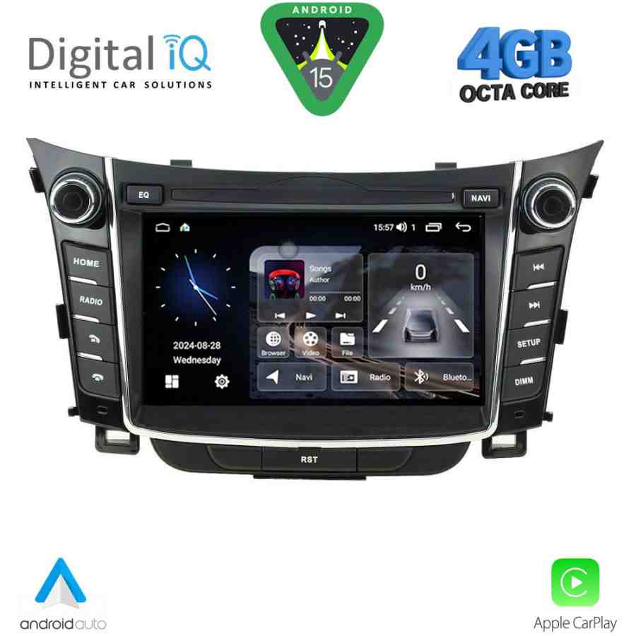 DIGITAL IQ MSG 427_CPA (7'' DECK) MULTIMEDIA SYSTEM for HYUNDAI i30  mod. 2012-2017 with ORIG. NAVI