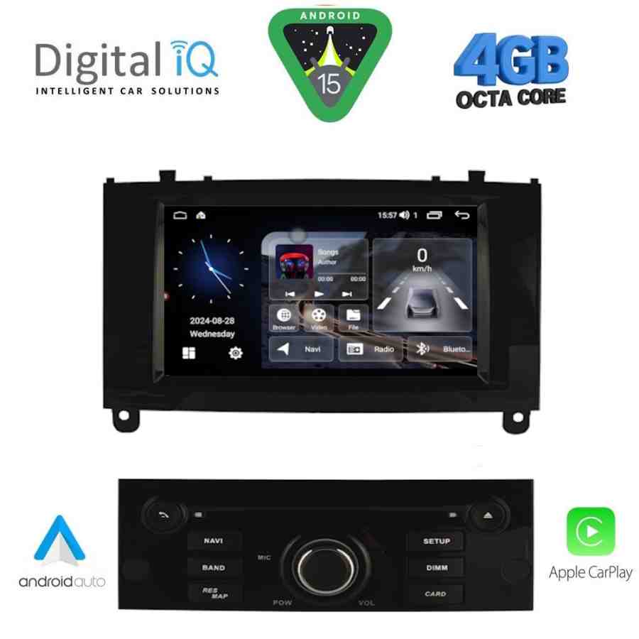 DIGITAL IQ MSG 488BL_CPA (7” DECK) MULTIMEDIA SYSTEM for PEUGEOT 407 mod. 2004-2011