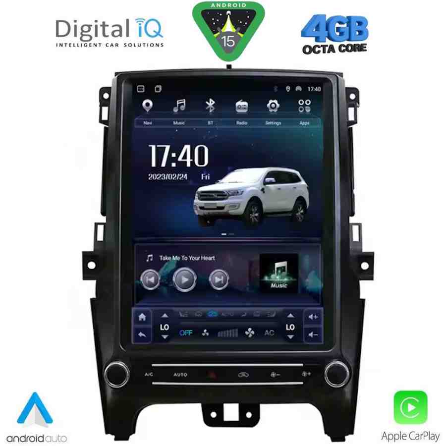 DIGITAL IQ MSG 645_CPA (TESLA 12.3") MULTIMEDIA OEM for FORD RANGER mod. 2015-2022