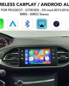 LENOVO LTP BX 3016W CPAΑ (WIRELESS CARPLAY / ANDROID AUTO BOX with 2 CAMERA IN for  PEUGEOT - CITROEN - DS mod. 2013-2017)
