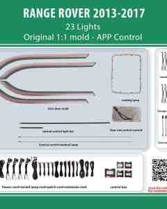 DIQ AMBIENT LR RANGE ROVER (L405) SM mod. 2013-2017 (Digital iQ Ambient Light for LAND ROVER RANGE ROVER L405 mod. 2013-2017 with 23 Lights)