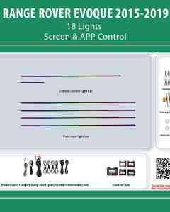DiQ AMBIENT RANGE ROVER EVOQUE LR07 (Digital iQ Ambient Light for RANGE ROVER EVOQUE mod. 2015-2018 with 18 Lights)