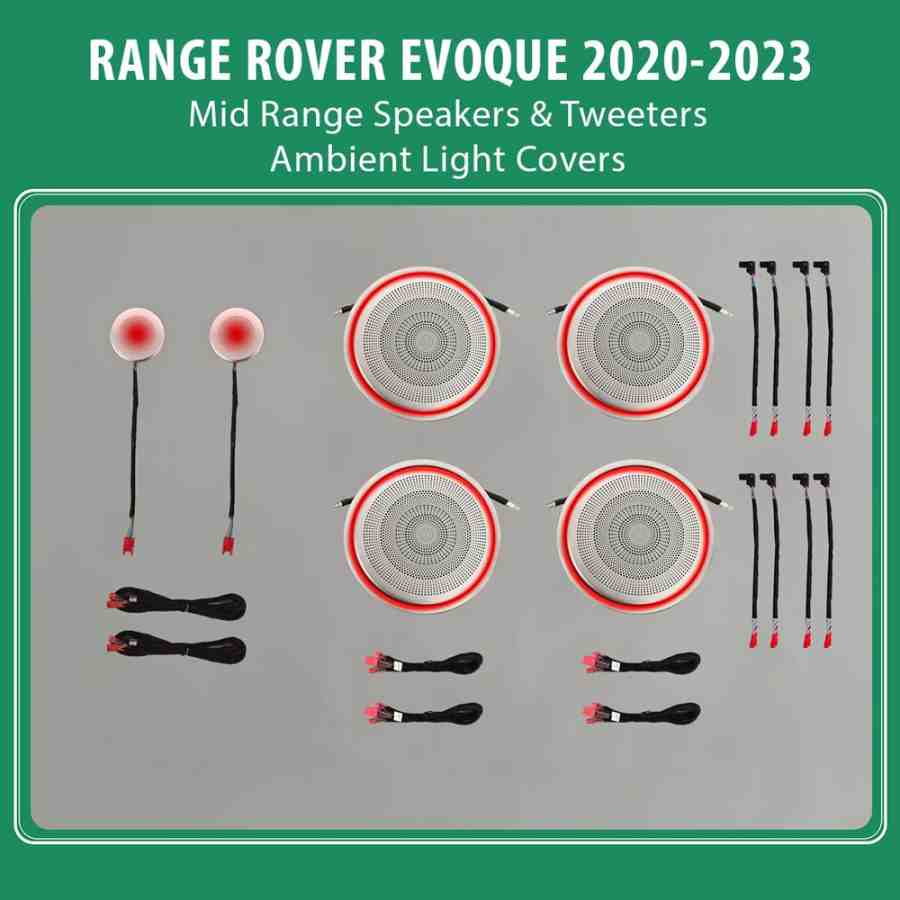 DIQ AMBIENT LR RANGE ROVER EVOQUE (L551) SP mod. 2018-2023 (Digital iQ Ambient Light for LAND ROVER RANGE ROVER EVOQUE L551 mod. 2018-2023 for Mid Range & Tweeters Covers)