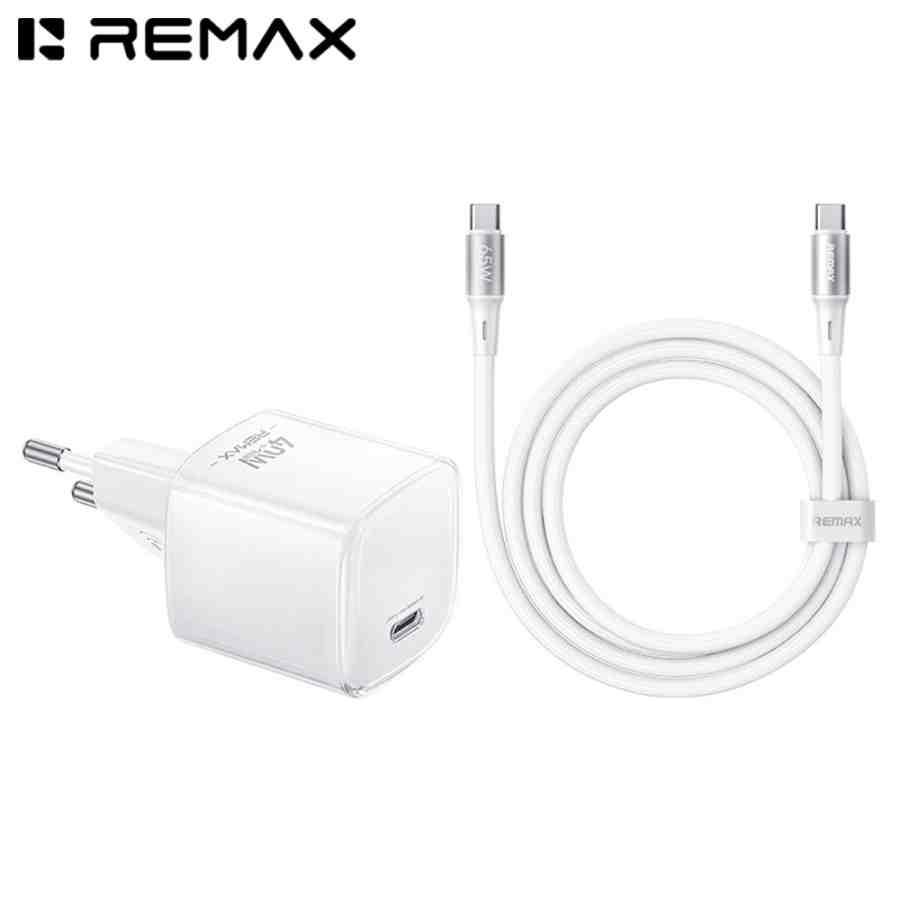 REMAX CA-26 (C60W) GaN FAST CHARGER with USB-C Cable (WHITE)
