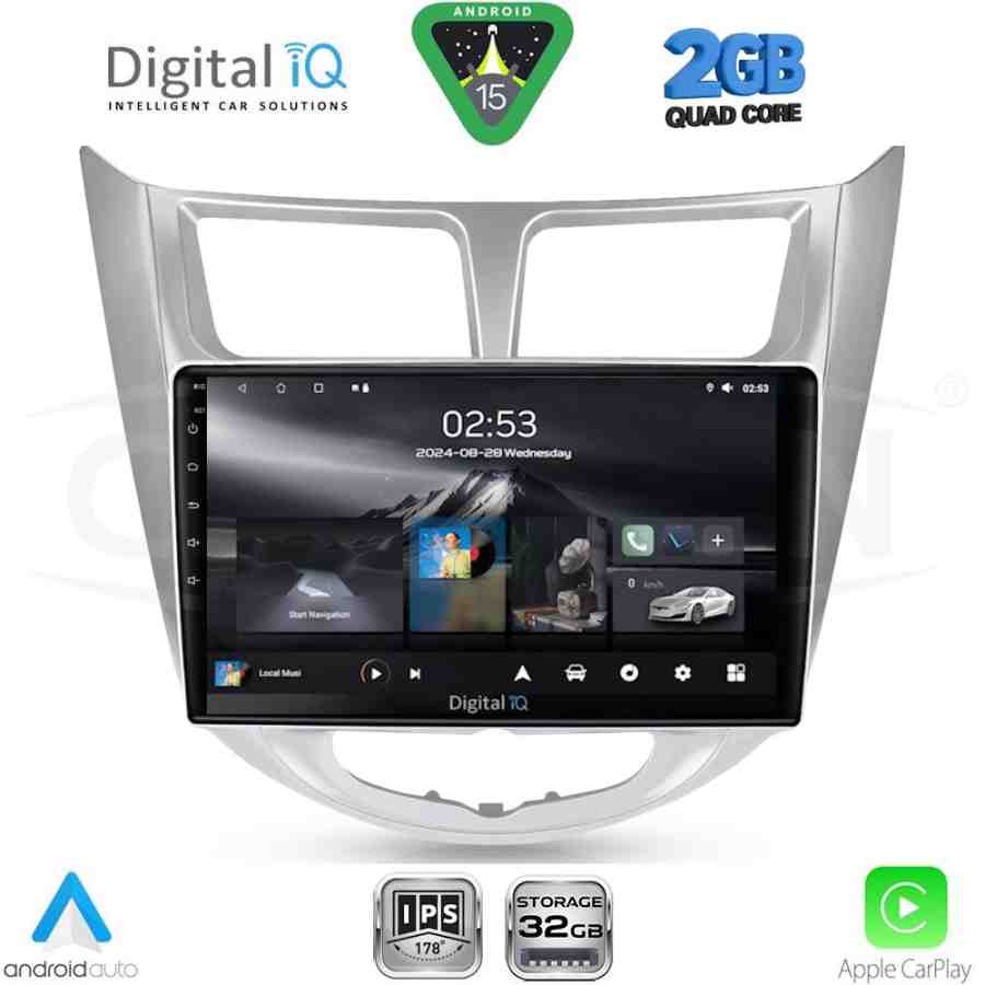 DIGITAL IQ RSD 1250_CPA (9inc) MULTIMEDIA TABLET for HYUNDAI ACCENT - VERNA mod. 2011-2017