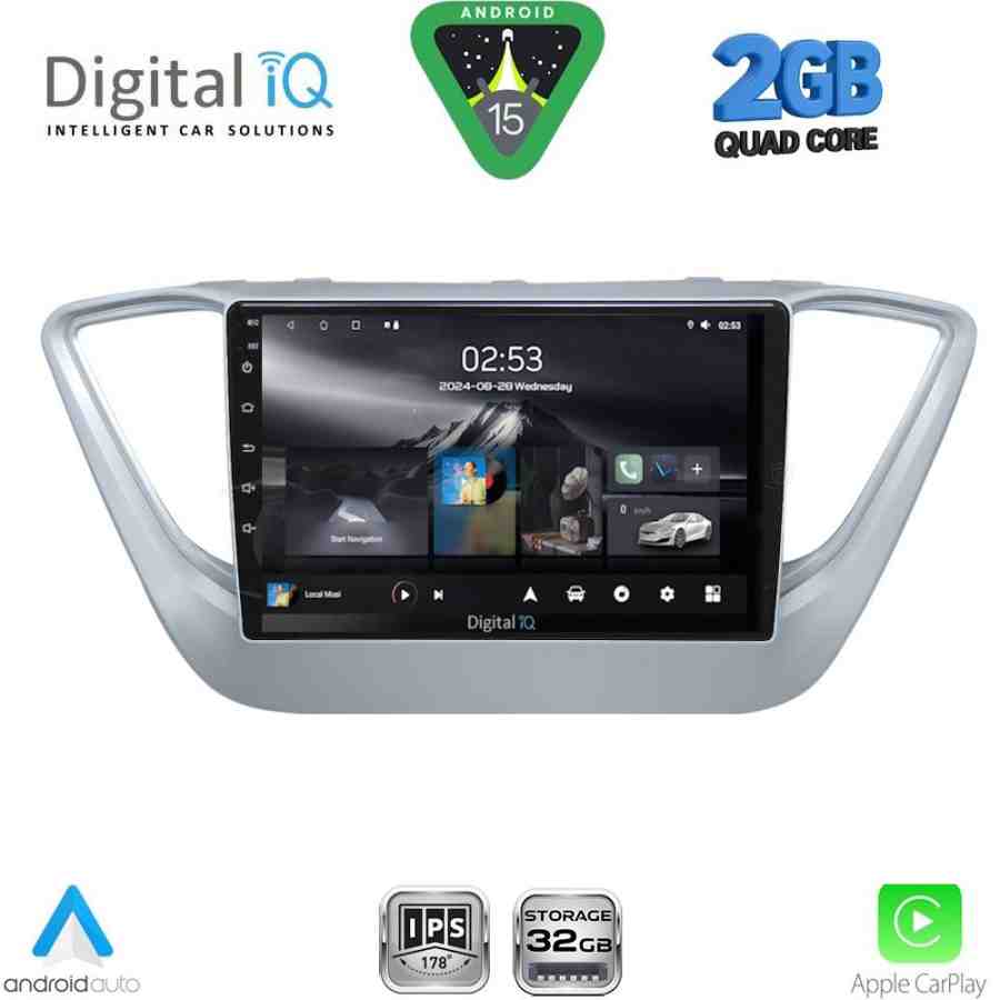DIGITAL IQ RSD 1251_CPA (9inc) MULTIMEDIA TABLET for HYUNDAI ACCENT - VERNA mod. 2017-2023