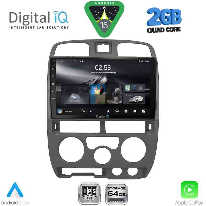 DIGITAL IQ RSD 1253GR_CPA (9inc) MULTIMEDIA TABLET for ISUZU D-MAX mod. 2002-2008 (GREY)